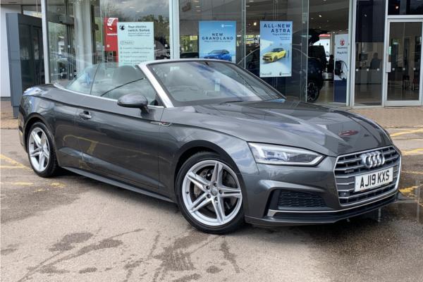 Non Franchise 2019 Audi A5 Cabriolet 2.0 TFSI 45 S line Convertible 2dr Petrol S Tronic quattro Euro 6 (s/s) (245 ps) - Fabic - Cloth, video preview