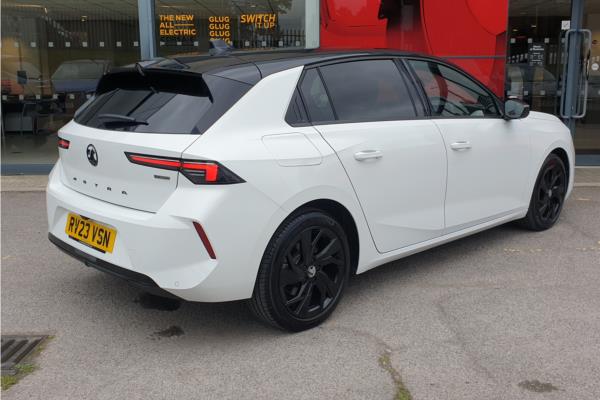 2023 Vauxhall Astra 1.6 PiH 12.4kWh GS Hatchback 5dr Petrol Plug-in Hybrid Auto Euro 6 (s/s) (180 ps) - Interior trim material, Greta cloth, Jet Black, photo 8